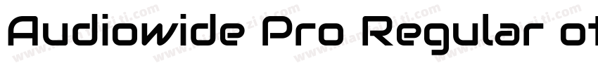Audiowide Pro Regular otf (400) fon字体转换